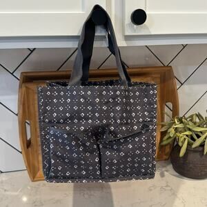 Pottery Barn Dorm shower caddy grey on gray college back to school tote